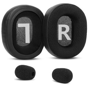yunyiyi upgrade replacement earpads earmuffs compatible with redragon h520 icon,h510 zeus headphones parts ear cushions (black)
