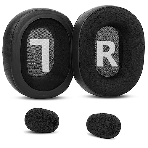 YunYiYi Upgrade Replacement Earpads Earmuffs Compatible with Redragon H520 Icon,H510 Zeus Headphones Parts Ear Cushions (Black)