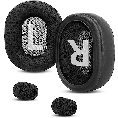 YunYiYi Upgrade Replacement Earpads Earmuffs Compatible with Redragon H520 Icon,H510 Zeus Headphones Parts Ear Cushions (Black)