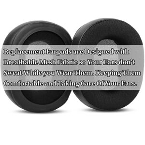 YunYiYi Upgrade Replacement Earpads Earmuffs Compatible with Redragon H520 Icon,H510 Zeus Headphones Parts Ear Cushions (Black)