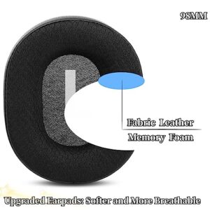 YunYiYi Upgrade Replacement Earpads Earmuffs Compatible with Redragon H520 Icon,H510 Zeus Headphones Parts Ear Cushions (Black)