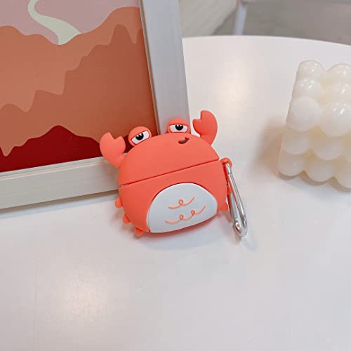 AirPods Pro Case Cover,3D Cute Cartoon Soft Silicone Protective Cover Ocean Animal Fashion Character Silicone Cartoon Kawaii Airpod pro Skin Fun Funny Cool Keychain Kids Teens Cases