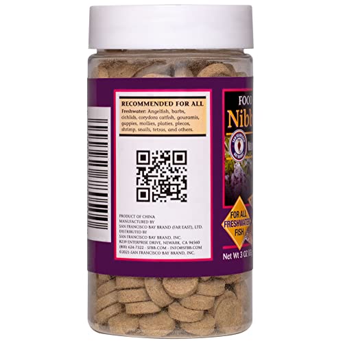 San Francisco Bay Brand Food Tablets Nibble Bits, 3-Ounces 310 Tablets, Stick On Glass Food for A Feeding Frenzy