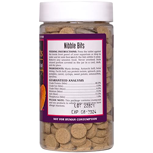 San Francisco Bay Brand Food Tablets Nibble Bits, 3-Ounces 310 Tablets, Stick On Glass Food for A Feeding Frenzy