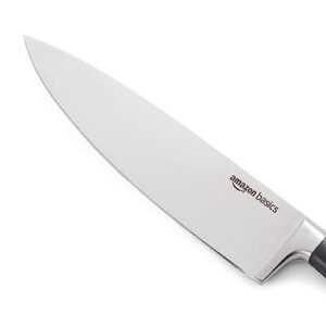 Amazon Basics Classic 8-inch Chef’s Knife with Three Rivets, Silver