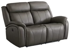 signature design by ashley chasewood reclining power loveseat, gray