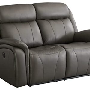 Signature Design by Ashley Chasewood Reclining Power Loveseat, Gray