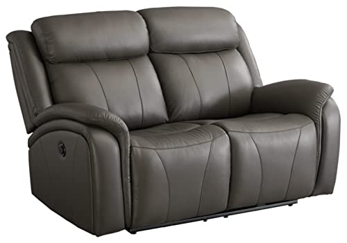 Signature Design by Ashley Chasewood Reclining Power Loveseat, Gray