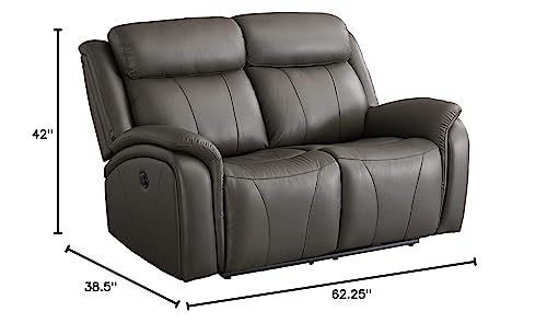 Signature Design by Ashley Chasewood Reclining Power Loveseat, Gray