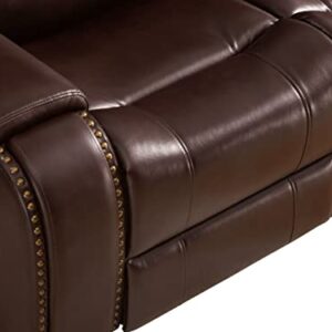 Signature Design by Ashley Latimer Power Reclining Sofa with Adjustable Headrest, Brown