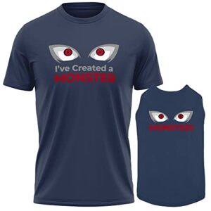 funny matching dog and owner outfit t-shirt i've created a monster pet & owner matching shirts