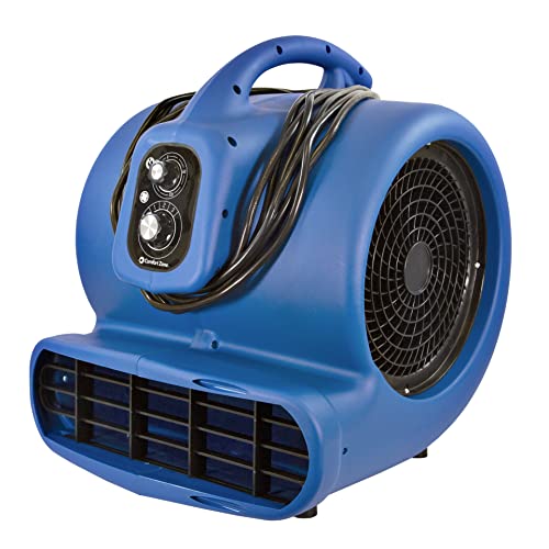 Comfort Zone CZBC121T 1/2HP High Velocity Air Mover, 3-Speeds, Timer, Adjustable Angles, Blue