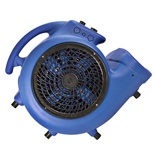 Comfort Zone CZBC121T 1/2HP High Velocity Air Mover, 3-Speeds, Timer, Adjustable Angles, Blue