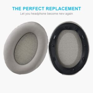 WH-1000XM3 Ear Pads, BUTIAO Replacement Protein Leather Ear Cushions Cups Memory Foam Earpads Earmuffs for Sony WH-1000XM3 WH1000XM3 WH 1000XM3 Over-Ear Headphones - Champagne