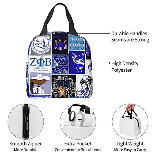 SOMIK Portable Insulated Lunch Bags for Women Reusable Leakproof Cooler Bag Lunch Tote for Travel Beach Picnic Work Sisters Paraphernalia Gifts (A2)