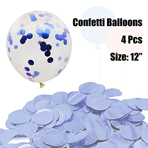 AOLOX Happy Birthday Banner Balloons Set Kids Party Decorations Kit (Blue)