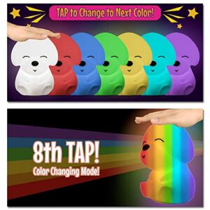 AULTRA Doggy Night Light for Kids, Color Changing Kids Night Light Doggy Lamp, Doggy Room Decor for Girls Cute Night Light, Silicone Nursery Baby Night Light, Cute Gifts for Kids (Doggy)