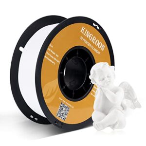 pla 3d printer filament, dimensional accuracy +/- 0.03 mm, 1 kg spool(2.2lbs), 1.75 mm,white