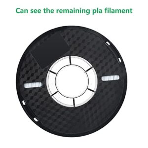 PLA 3D Printer Filament, Dimensional Accuracy +/- 0.03 mm, 1 kg Spool(2.2lbs), 1.75 mm,White