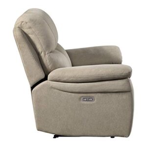 Lexicon Lapointe Wall-Hugger Power Double Reclining Loveseat, Tan