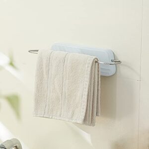 Poeland Folding Single Towel Racks - Wall Mounted Towel Bar Organizer Suitable for Kitchen, Bathroom, Laundry and Other Places