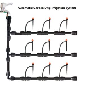 1/4" Drip Irrigation Emitters, Yulaiyoen 1/4-inch Spray Emitters 30 Pack, Automatic Drip Irrigation Parts Accessories, 360 Degree Drip Irrigation Sprinkler Heads Sprayer for Irrigation System