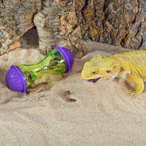 REPTIZOO 2 PCS Bearded Dragon Toys Reptile Feeder Toy, Bearded Dragon Accessories Reptile Terrarium Tank Decor for Lizard, Bearded Dragon, Gecko, Small Animals