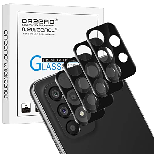 Orzero (4 Pack) Compatible for Samsung Galaxy A53 5G, Samsung Galaxy A33 5G Camera Lens Protector, Tempered Glass 9 Hardness HD Anti-Scratch Full Coverage Bubble-Free (Lifetime Replacement)