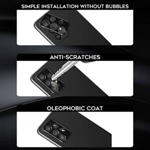 Orzero (4 Pack) Compatible for Samsung Galaxy A53 5G, Samsung Galaxy A33 5G Camera Lens Protector, Tempered Glass 9 Hardness HD Anti-Scratch Full Coverage Bubble-Free (Lifetime Replacement)