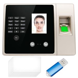 time clocks for small business,clock in and out machine for employees,work attendance machine with face recognition,fingerprint scan,id card,pin punching in one,offline intelligent time card machine