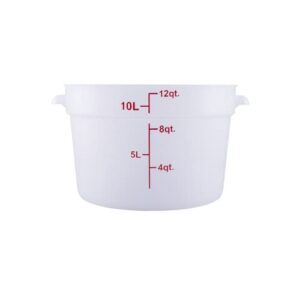 cenpro 29a-055 round food storage container - 12 qt. capacity - translucent - nsf