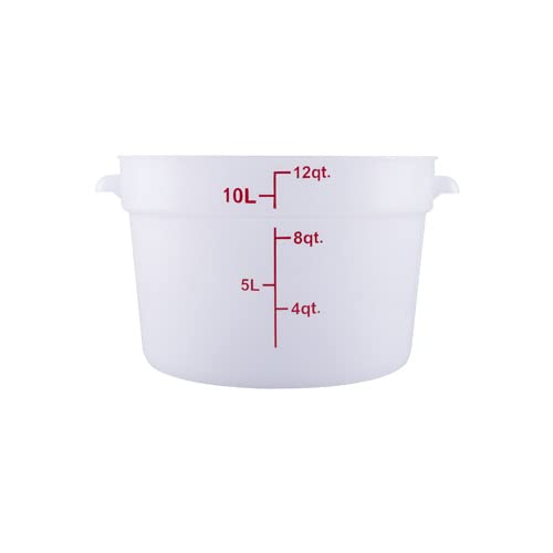 CenPro 29A-055 Round Food Storage Container - 12 Qt. Capacity - Translucent - NSF