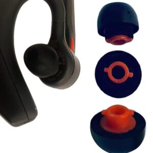 BLLQ in-Ear Tip Adapter Mount Memory Foam Ear Tips Compatible with Plantronics Voyager 5200 / Voyager Legend /Pro , Reducing Noise Earbuds Foam Ear Tips, 3 Piece S/M/L, Foam Black