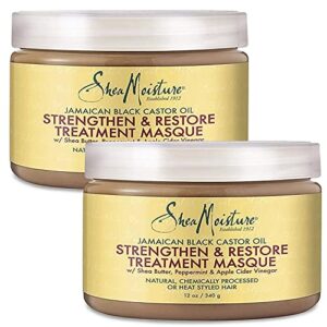 sheamoisture curly hair products, jamaican black castor oil strengthen & restore treatment masque, paraben free moisturizer hair mask for healthy hair growth