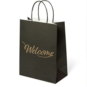 welcome gift bags - 50 pack - for wedding welcome hotel guest bags, favor bags - 8.25 x 4.3 x 10.6"