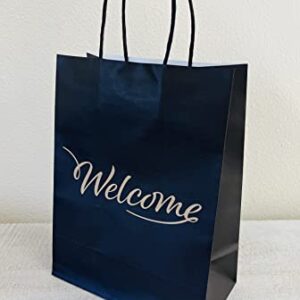 Welcome Gift Bags - 50 Pack - For Wedding Welcome Hotel Guest Bags, Favor Bags - 8.25 x 4.3 x 10.6"