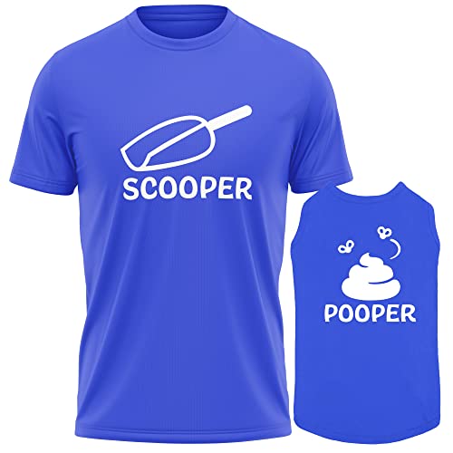 Funny Dog and Owner Outfit T-Shirt - Scooper Pooper Pet & Owner Matching Shirts Cute Dog Clothes