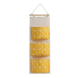 muellery hanging storages on wall mounted organizer over the door pockets storages yellow tpaf117674