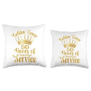 envisions by e Golden Soror-50 Years of Sisterhood & Service-Sorority Throw Pillow, 18x18, Multicolor