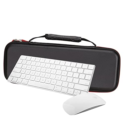 FBLFOBELI Hard Carrying Case Compatible with Apple Magic Keyboard + Magic Mouse, Travel Protective Carrying Storage Bag