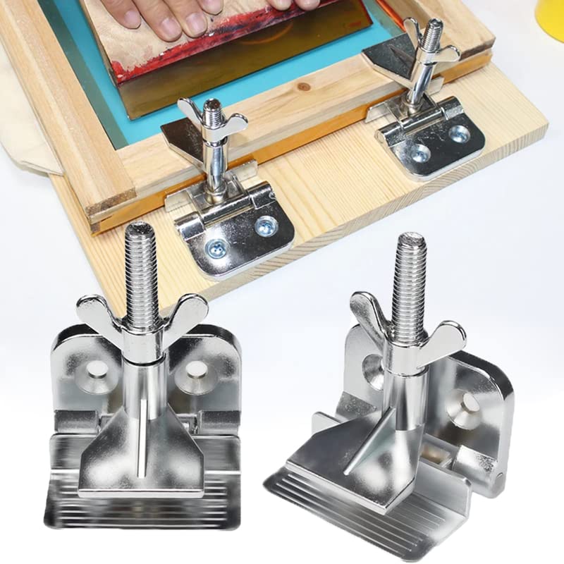 HANZE 2 Pcs Butterfly Frame Hinge Clamp DIY Hobby Tool for Silk Screen Printing