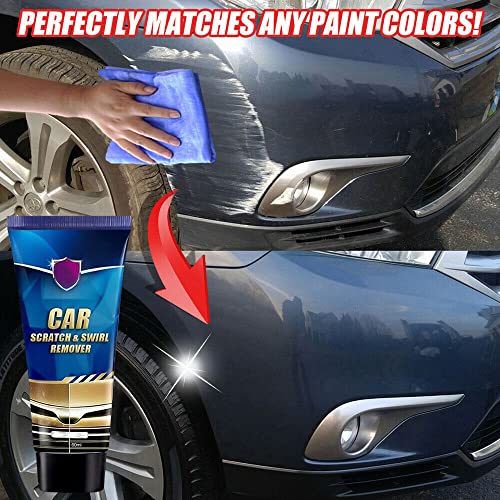 Auto Car Paint Scratch Repair Remover Agent,Car Paint Restorer,Repair Scratches, Water Spots,Wax Coating Maintenance Accessories,Car Scratch & Swirl Remover (2pcs)