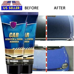 Auto Car Paint Scratch Repair Remover Agent,Car Paint Restorer,Repair Scratches, Water Spots,Wax Coating Maintenance Accessories,Car Scratch & Swirl Remover (2pcs)