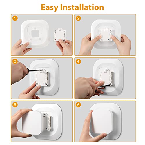 CaseBot Wall Plate Cover Compatible with Amazon Smart Thermostat 2021, Practical and Stylish Decoration Bracket Mount, White