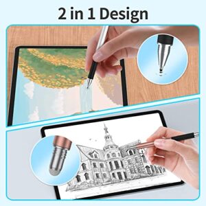 Stylus Pen for iPad (3 Pcs), Universal Stylus with High Sensitivity Disc & Fiber Tip, Compatible with iPad, iPhone, Android and Other Capacitive Touch Screens