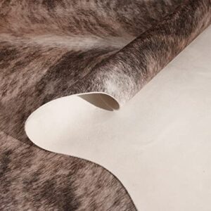 LYENDOS Faux Cowhide Rug Large Size 4.6x5.2 Feet, Cowhide Rug for Suitable for Indoor Living Room, Bedroom, Dining Room, Cow Print Rug Hanging on The Wall,Cow Rug Thickened, Non-Slip