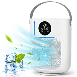 air cooler fan portable air conditioners fan 2022 lcd touch screen evaporative air cooler portable air cooler for bedroom, office, living room,classroom & more, for summer days & nights