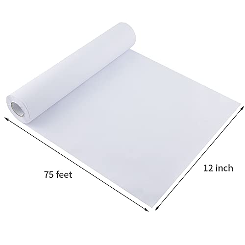 Essential 2 Roll Easel Paper Roll 12 Inch x 75 Feet, Without Glue, Blank Coloring Roll for Paints, Wall Art, Fadeless Bulletin Board Paper, Gift Wrapping Paper and Kids Crafts