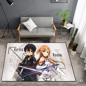 rauans japanese manga rug anime rugs for boys bathroom room doormats sword art online,a,50x80cm