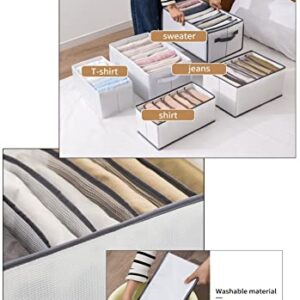 3 Pack- Sock Drawer Organizer Divider Fabric Foldable Drawer Organizers For clothing, sock and underwear organizer With Different Small Cells.